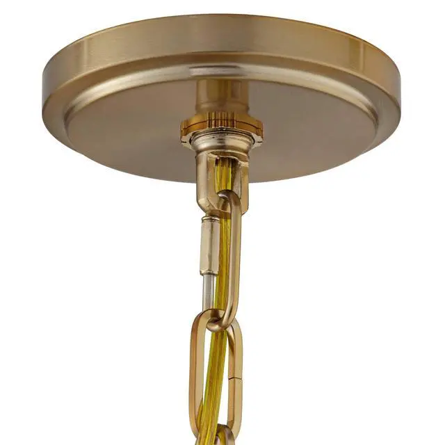 Alt view image 5 of 6 - Charleston Brass Hanging Pendant Lighting 13 1/2" Wide Modern Industrial LED Clear Glass Shade Fixture for Dining Room Living House Home Foyer Kitchen Island Entryway Bedroom