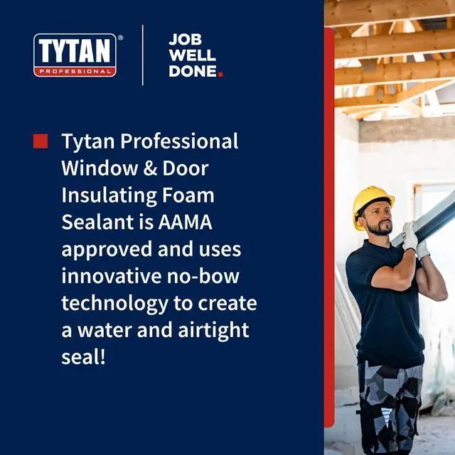 Alt view image 5 of 6 - Window & Door Foam Sealant, High R-Value for Superior Insulation, Water-Resistant, Low Expansion, Eco-Friendly, AAMA & UL Verified (12x24 oz)