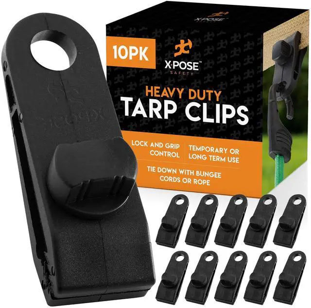 Main image of 75 Pack Heavy Duty Reusable Tarp Clips - Use with Canopy Tent, Awning, Camping, Boat Cover, Car Cover, Swimming Pool or Sun Shade - by