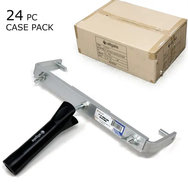 Alt view image 4 of 4 - Aluminum Double Arm Roller Frame Adjustable from 12-18 Inch with Black A8 Handle -24PK Case Lot