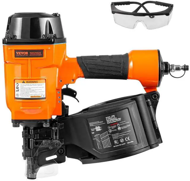 Main image of Coil Siding Nailer MCN70, 1-3/4" to 2-3/4" 15 Degree Pneumatic Siding Nail Gun, 70-120PSI Air Coil Nailer for Pallet, Crating, Framing, Siding and Fencing