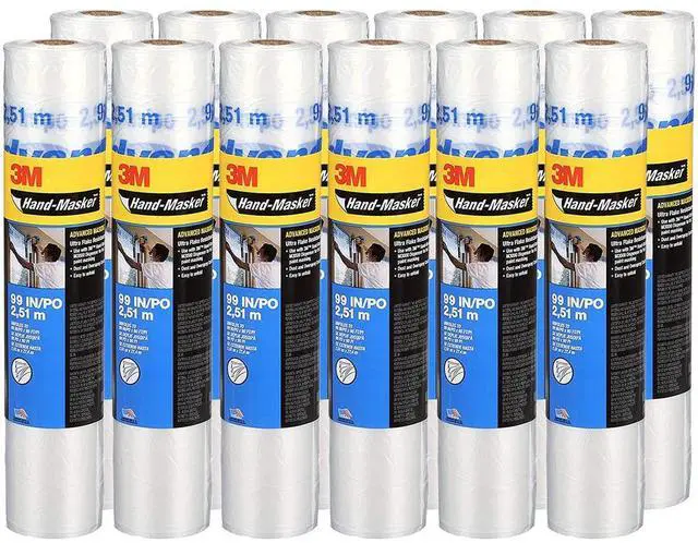 Main image of 12-Rolls of 99 x 90 AMF99 Hand-Masker Pre-Folded Advanced Masking Film