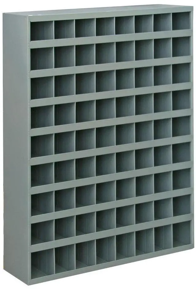 Main image of 363-95 Gray Cold Rolled Steel 72 Opening Bin with Slope Self Design, 33-3/4" Width x 42" Height x 12" Depth