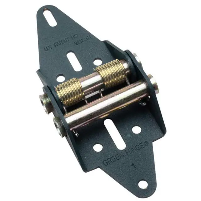 Alt view image 4 of 6 - Green Hinge System 4P/2C | Garage Door Hinges | Gold Springs | Height: 4 Panels Tall | Width: 2-Car Wide (12'-20' Wide) | Weather Sealing | 12-Gauge HD Steel | US Made