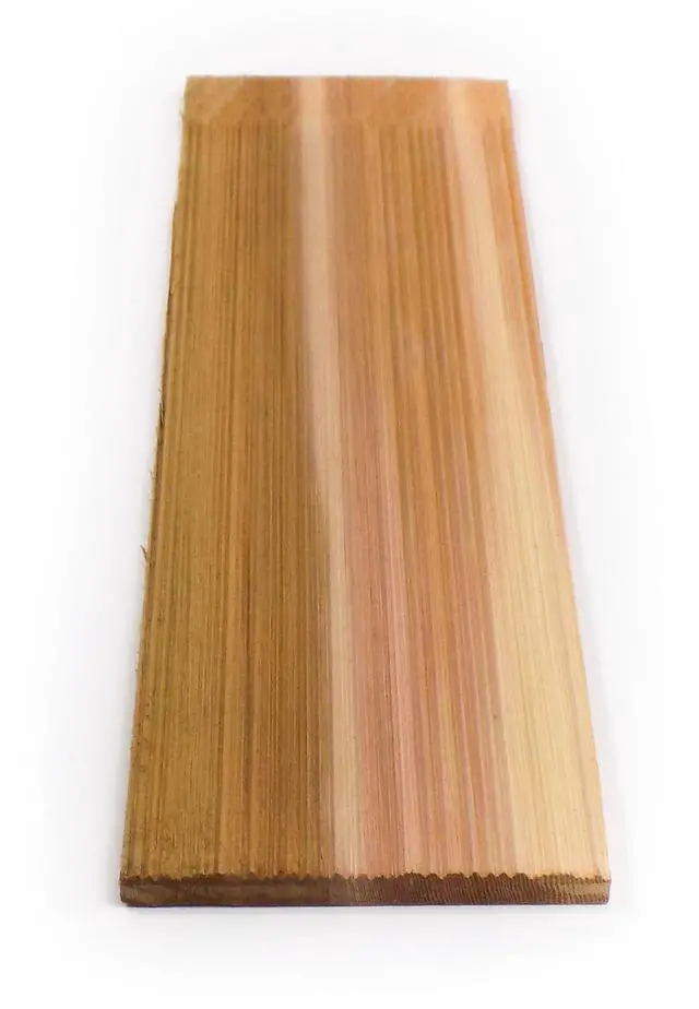 Alt view image 2 of 6 - 18 Inch Rebutted and Rejointed (R&R) Natural Groove Cedar Sidewall Shingles 1/2 Square Carton