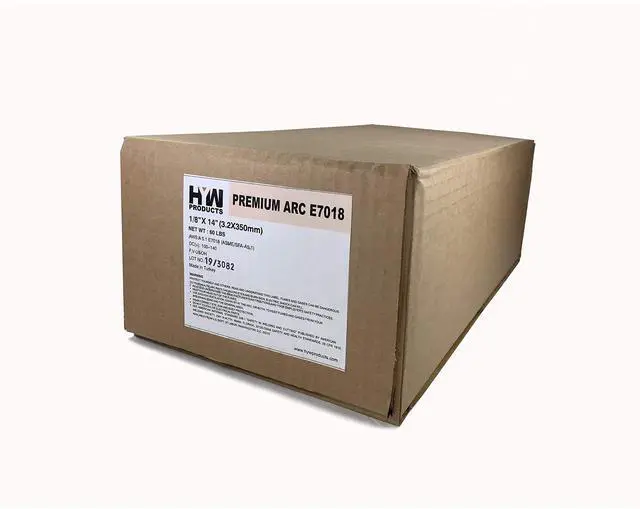 Main image of E7018 Premium Arc Welding Rods Carbon Steel 1/8" Electrode 60 lb (10 lb x 6-pks)