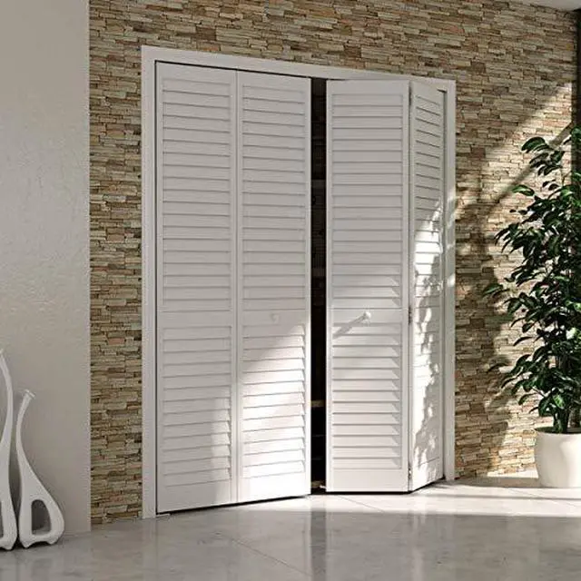 Alt view image 2 of 6 - Bi-fold Door Louver Louver Plantation Primed White (36x80)