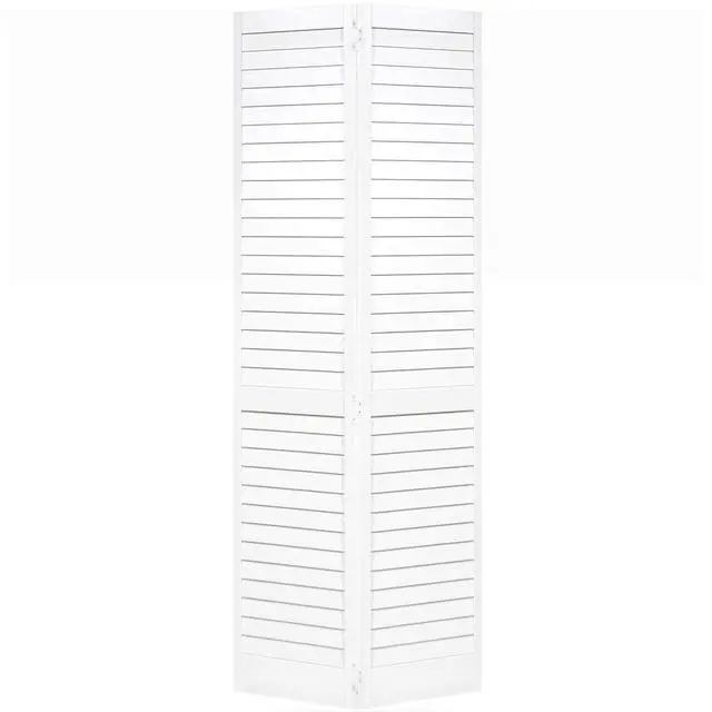 Alt view image 3 of 6 - Bi-fold Door Louver Louver Plantation Primed White (36x80)