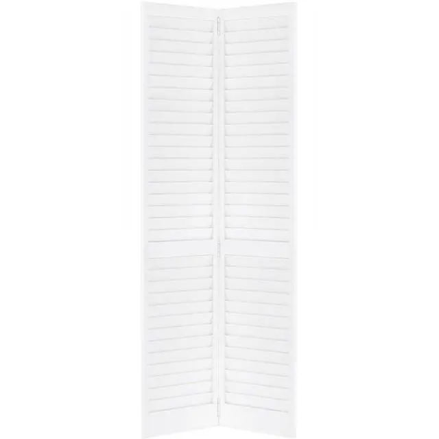 Alt view image 4 of 6 - Bi-fold Door Louver Louver Plantation Primed White (36x80)