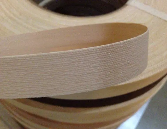 Alt view image 2 of 3 - Birch 1-3/4" X 250' Roll, Wood Veneer Edge Banding Preglued, Iron on with Hot Melt Adhesive, Flexible Wood Tape Sanded to Perfection. Easy Application, Made in USA