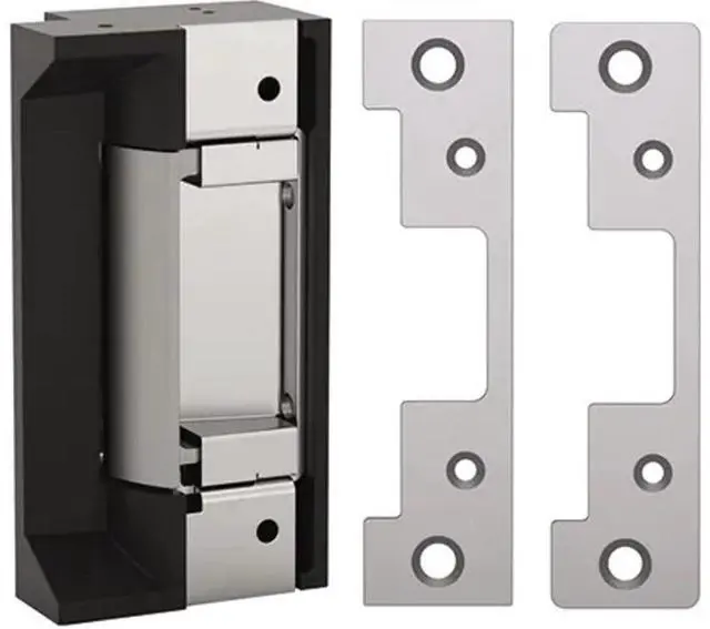 Main image of HES 5000C-12/24D-630 Series 5000C Universal Electric Strike Complete Pac for Latchbolt Locks, Satin Stainless Steel, Dual Voltage 12/24 VDC/VAC, Includes the 501 and 501A Faceplates
