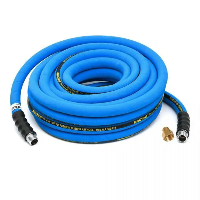 Alt view image 2 of 6 - Lightest & Strongest Rubber Air Hose - 40% Lighter - Perfect for 1" Impact (3/4" x 100')