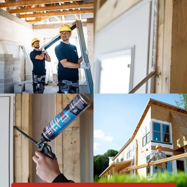 Alt view image 2 of 6 - Window & Door Foam Sealant, High R-Value for Superior Insulation, Water-Resistant, Low Expansion, Eco-Friendly, AAMA & UL Verified (6x24 oz) + Precision Max Gun & Universal Cleaner