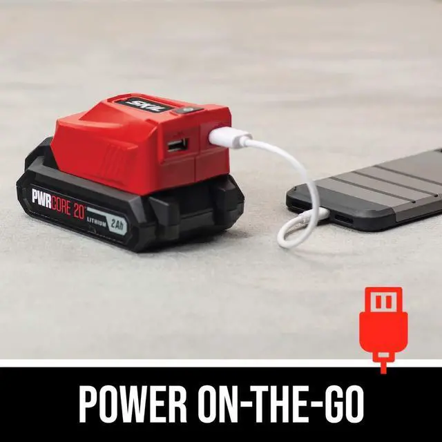 Alt view image 3 of 6 - PWR CORE 20 Brushless 20V Reciprocating Saw Kit with 4.0Ah Battery, PWR JUMP Charger, and PWRAssist USB Adapter - RS5884-1A