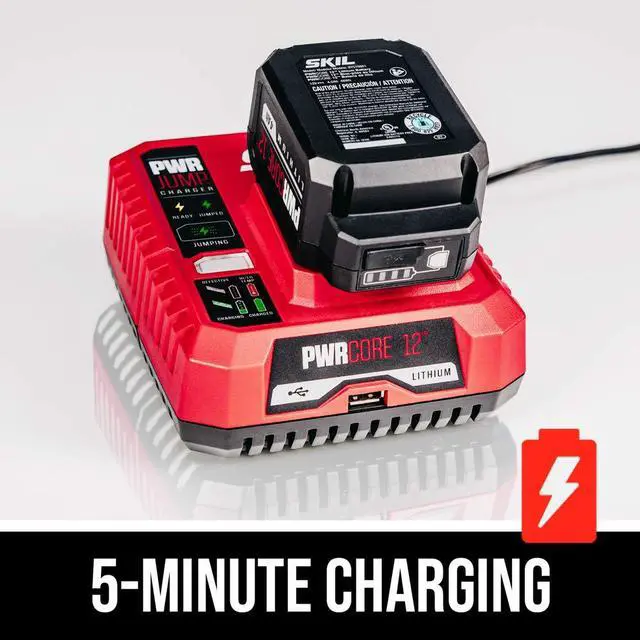 Alt view image 4 of 6 - PWR CORE 20 Brushless 20V Reciprocating Saw Kit with 4.0Ah Battery, PWR JUMP Charger, and PWRAssist USB Adapter - RS5884-1A