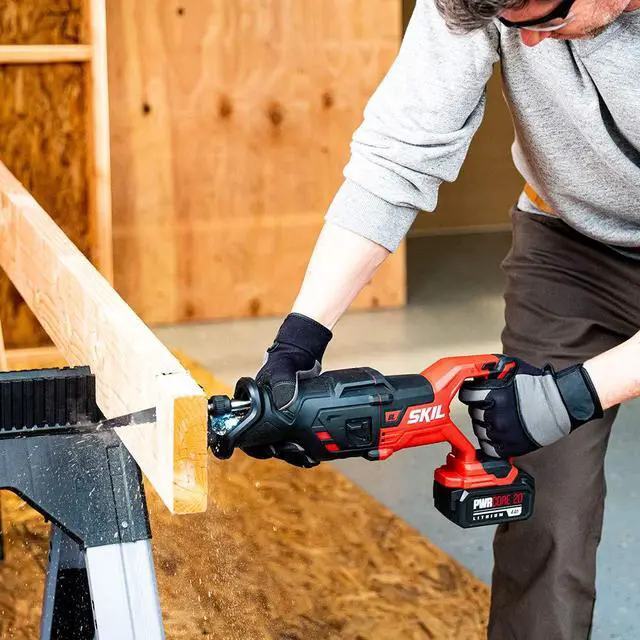 Alt view image 6 of 6 - PWR CORE 20 Brushless 20V Reciprocating Saw Kit with 4.0Ah Battery, PWR JUMP Charger, and PWRAssist USB Adapter - RS5884-1A