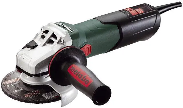 Main image of Metabo WEV15-125 HT Lock-On 13.5 Amp 2,800-9,600 rpm Angle Grinder with Electronics and High Torque, 4.5"/5" | 13.5 Amp Motor, 9,600 RPM Max, Restart Protection, Metal Cutter, Electric Disc Tool, Made
