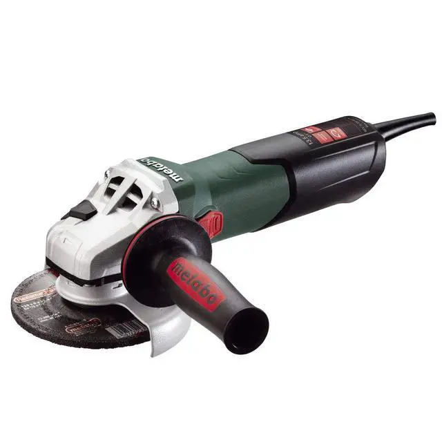 Alt view image 4 of 6 - Metabo WEV15-125 HT Lock-On 13.5 Amp 2,800-9,600 rpm Angle Grinder with Electronics and High Torque, 4.5"/5" | 13.5 Amp Motor, 9,600 RPM Max, Restart Protection, Metal Cutter, Electric Disc Tool, Made