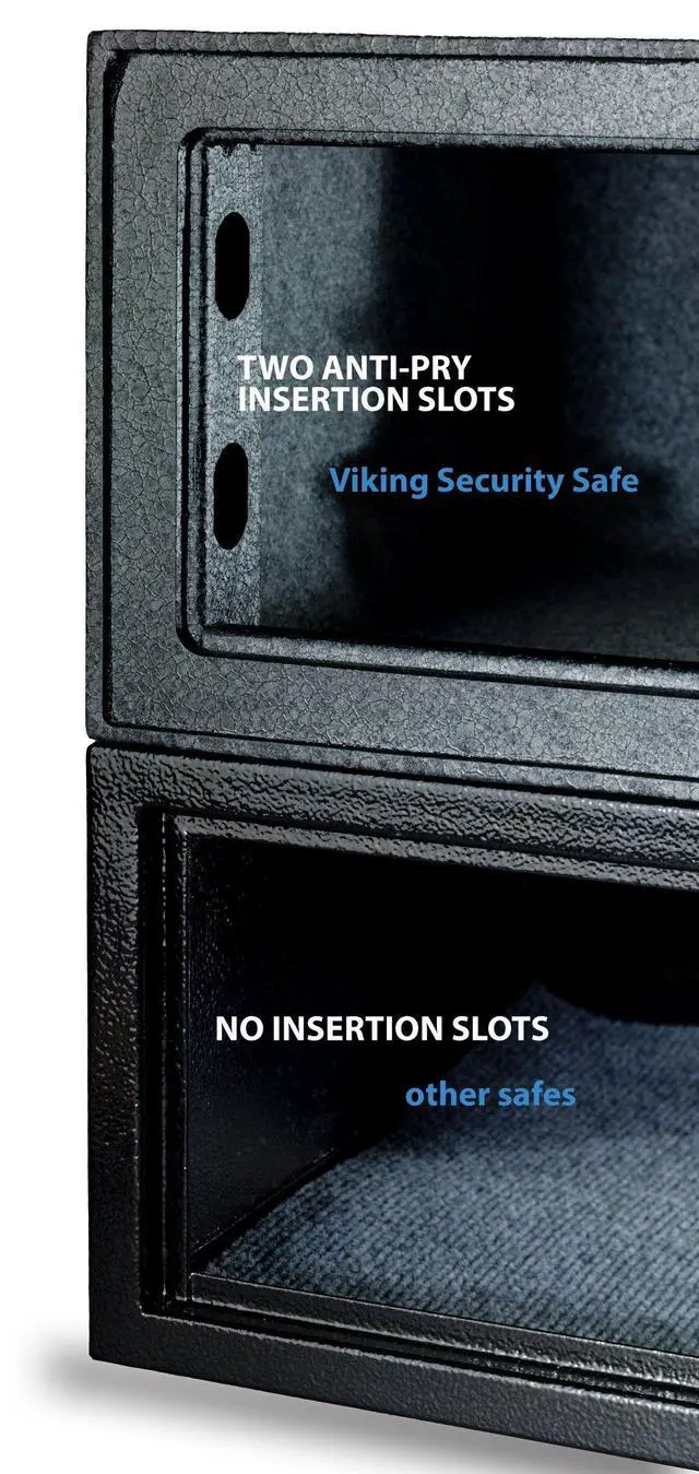 Alt view image 4 of 6 - VS-25BL Fingerprint Home Safe with 32-Print Biometric Access, LED-Lit Interior, Adjustable Shelf & Heavy-Duty Anti-Pry Steel Body