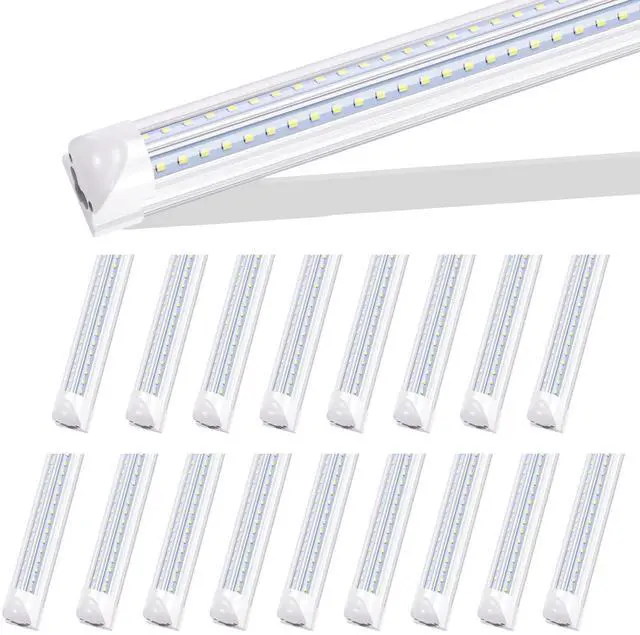 Main image of 8FT LED Shop Light Fixture,Integrate T8 Linkable Shop Lights,Plug and Play,100W 6000K,Fluorescent Tube Lamp Replacements for Garage Warehouse,Factory, Workshop(18-Pack)
