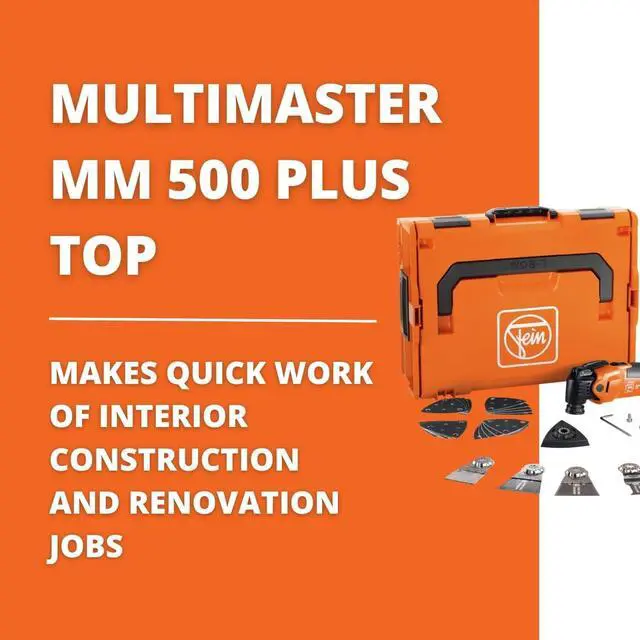Alt view image 2 of 6 - MultiMaster MM 500 Plus Top for Versatile Interior Construction and Renovation - 350W Oscillating Multi-Tool with Starlock Plus Mount and QuickIn System - 72296770090