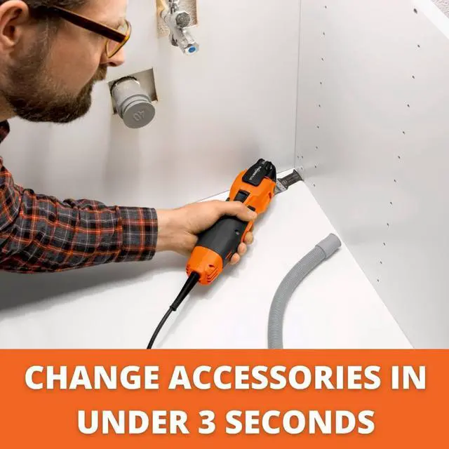 Alt view image 3 of 6 - MultiMaster MM 500 Plus Top for Versatile Interior Construction and Renovation - 350W Oscillating Multi-Tool with Starlock Plus Mount and QuickIn System - 72296770090