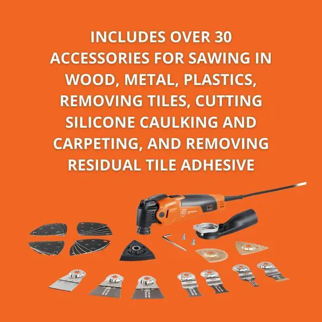 Alt view image 6 of 6 - MultiMaster MM 500 Plus Top for Versatile Interior Construction and Renovation - 350W Oscillating Multi-Tool with Starlock Plus Mount and QuickIn System - 72296770090