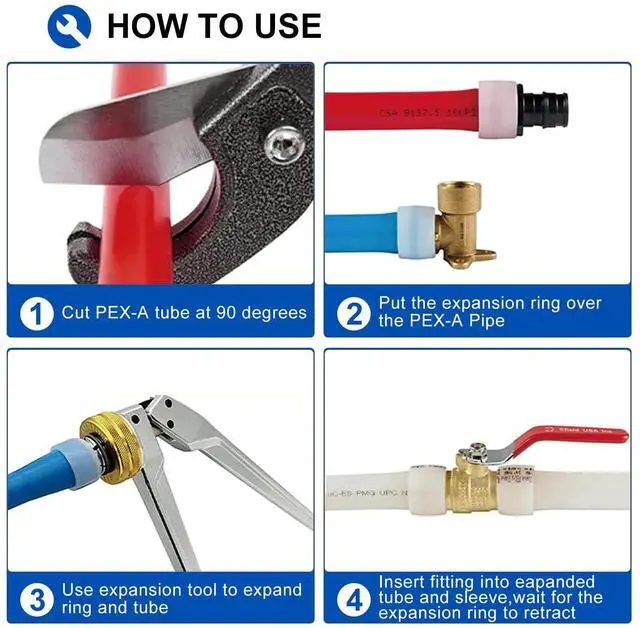 Alt view image 3 of 6 - Pex A Tubing, 3/4 inch 2 x100 ft (200 ft) Length for Potable Water-for Hot/Cold Water-Plumbing Applications With Pipe Cutter,(YRB100)