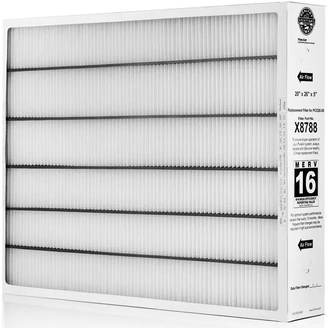 Alt view image 2 of 3 - Lennox X8788 MERV 16 Pleated Filter 20" x 26" x 5" For Lennox PCO20-28