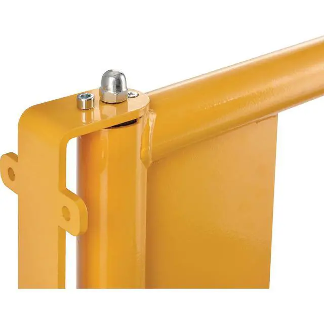 Alt view image 4 of 6 - Universal Spring-Loaded Safety Swing Gate, 22" to 40" W Adjustable Opening, Self-Closing Safety Gate, Powder Coated High-Visibility Yellow