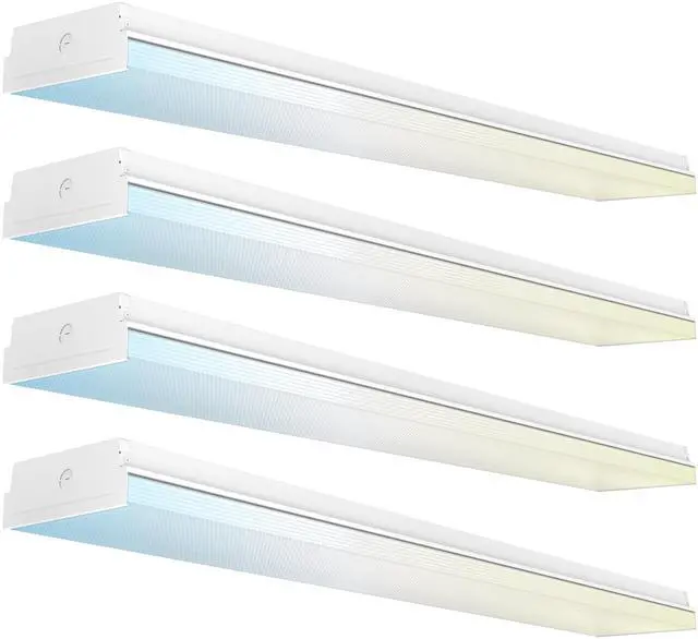 Main image of Sunco 4 Pack 50W 7 Inch LED Commercial Industrial Warehouse Workshop Prisma Wraparound Light, 6500 Lumens, 3 CCT 4000K Cool White/5000K Daylight/6000K Daylight Deluxe, Non-Dimmable, AC120-277V - ETL