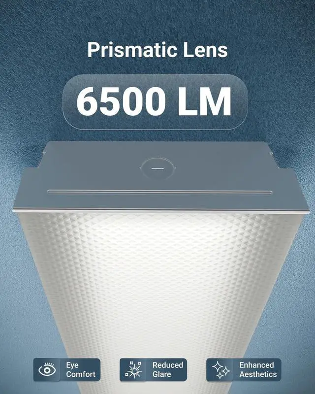Alt view image 2 of 6 - Sunco 4 Pack 50W 7 Inch LED Commercial Industrial Warehouse Workshop Prisma Wraparound Light, 6500 Lumens, 3 CCT 4000K Cool White/5000K Daylight/6000K Daylight Deluxe, Non-Dimmable, AC120-277V - ETL