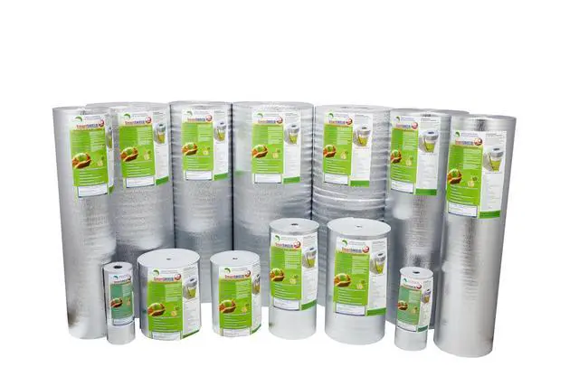 Alt view image 4 of 6 - SmartSHIELD -5mm 48''X50ft Reflective Insulation Roll, Foam Core Radiant Barrier, Heat-Cold Shield, Thermal Foil Insulation - Pure Aluminum
