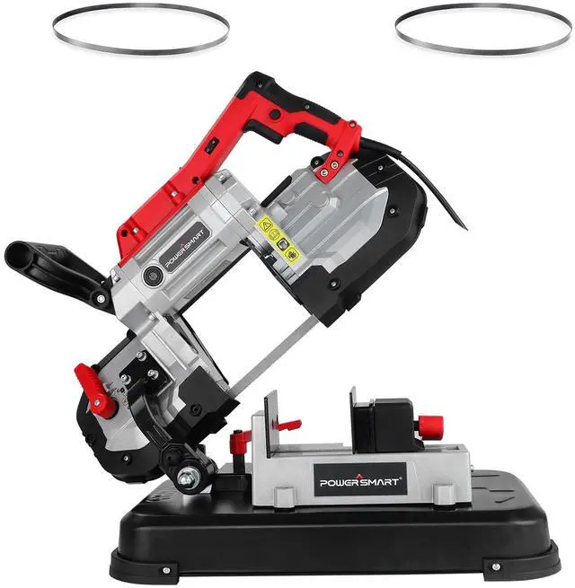 Main image of Portable Band Saw with Removable Alloy Steel Base, 10Amp 1100W Motor 5-Inch Deep Cut Bandsaw for Metal