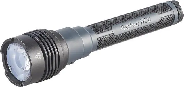Main image of 88131 ProTac HL 6 5,300-Lumen 80,000-Candela Rechargeable Flashlight with 120V USB Adapter, Y USB-C Cord, and Wrist Lanyard, Black