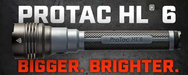 Alt view image 5 of 6 - 88131 ProTac HL 6 5,300-Lumen 80,000-Candela Rechargeable Flashlight with 120V USB Adapter, Y USB-C Cord, and Wrist Lanyard, Black