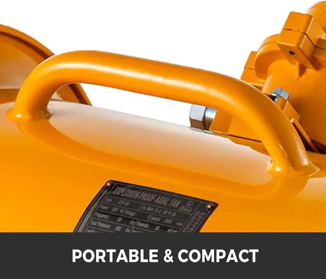 Alt view image 4 of 6 - Explosion Proof Fan 12 Inch, 550W, Industrial Portable Ventilator Blower/Exhaust with 9.8ft Light Cord -No Plug