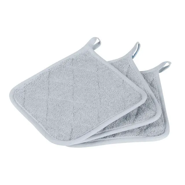 Alt view image 2 of 5 - Arkwright Pot Holders for Kitchen - Heat Resistant Square Hot Pads Bulk Case of 144, Professional Grade Washable Cotton Coaster for Oven, Cooking and Baking, 7 x 7 in, Grey