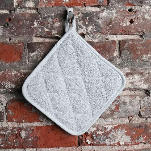 Alt view image 5 of 5 - Arkwright Pot Holders for Kitchen - Heat Resistant Square Hot Pads Bulk Case of 144, Professional Grade Washable Cotton Coaster for Oven, Cooking and Baking, 7 x 7 in, Grey