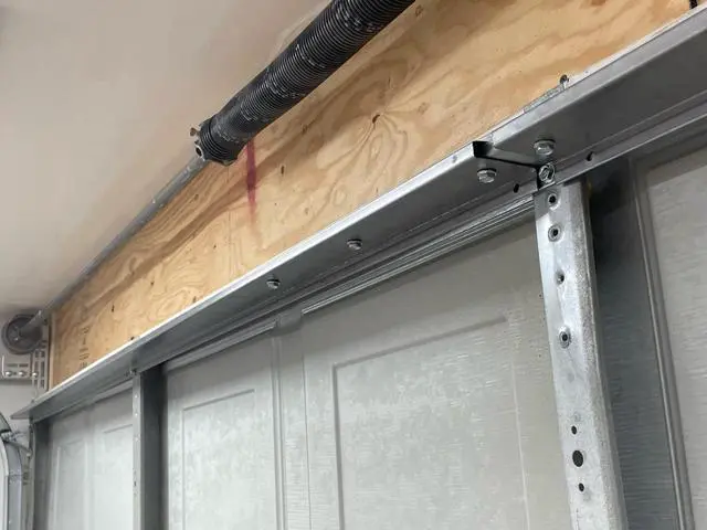 Alt view image 4 of 6 - 16 ft Heavy-Duty Steel Garage Door Reinforcement Bracket - Made in the USA - Prevents Bending, Sagging & Cracking