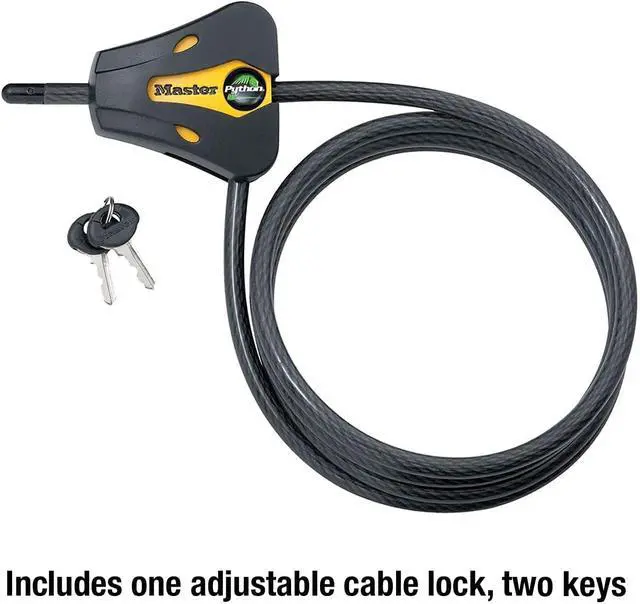 Alt view image 4 of 6 - Keyed Alike Trail Camera Python Adjustable Cable Locks w/20 Keys, Model# 8419KA-10