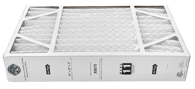 Alt view image 3 of 6 - Lennox X6670-16" x 25" x 5" HCF16-11 MERV 11 Filter Bundle with Same Day Supply Filter Change Reminder Magnet (4 Pack)
