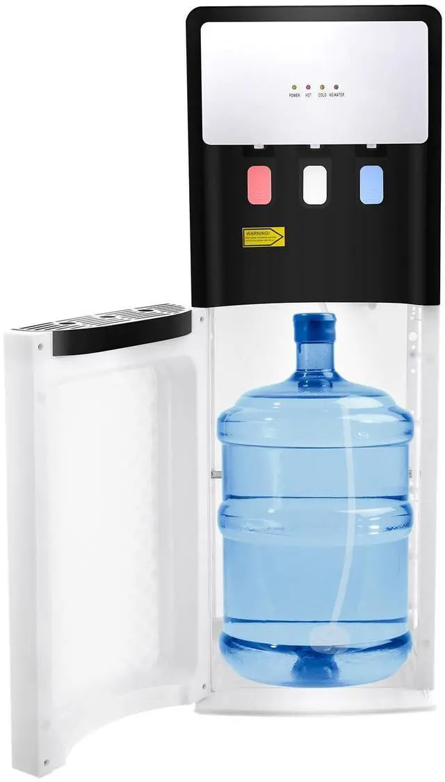 Main image of Bottom Loading Water Dispenser for 5 Gallon Bottles, Water Cooler Dispenser with 3 Temperature Settings - Hot, Cold & Room Water, Water Jug Dispenser Ideal for Home Office (White)