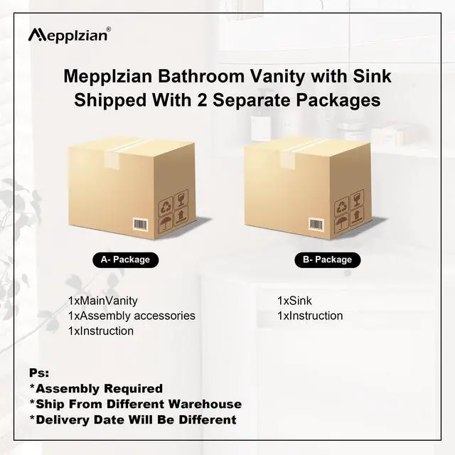 Alt view image 5 of 6 - Black 24" Corner Bathroom Vanity with Sink,Small Bathroom Vanity, Ceramic Sink, Freestanding Storage Cabinet, Modern Wall-Mounted Bathroom Vanity for Powder Room,Half Bath (Faucet Not Included)