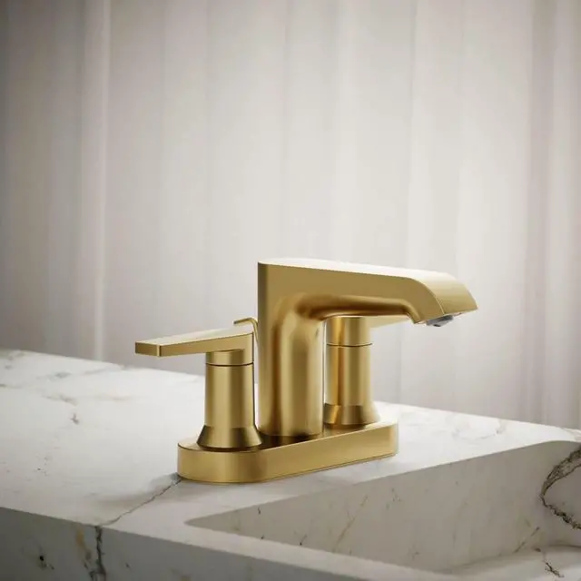 Alt view image 2 of 6 - 97094-4-2MB Hint® Centerset Bathroom Sink Faucet, 1.2 gpm, Vibrant Brushed Moderne Brass