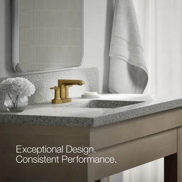 Alt view image 3 of 6 - 97094-4-2MB Hint® Centerset Bathroom Sink Faucet, 1.2 gpm, Vibrant Brushed Moderne Brass