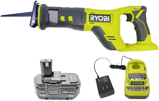 Main image of ONE+ 18V Cordless Reciprocating Saw Kit with 4.0 Ah Battery and Charger