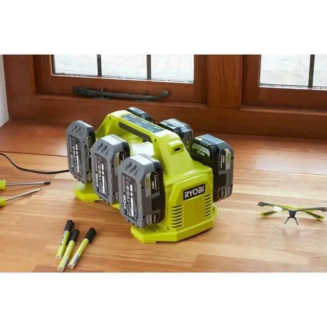 Alt view image 2 of 4 - P135 18V One+ 6 Port Lithium Ion Battery Supercharger (18V Batteries Not Included/Charger Only)