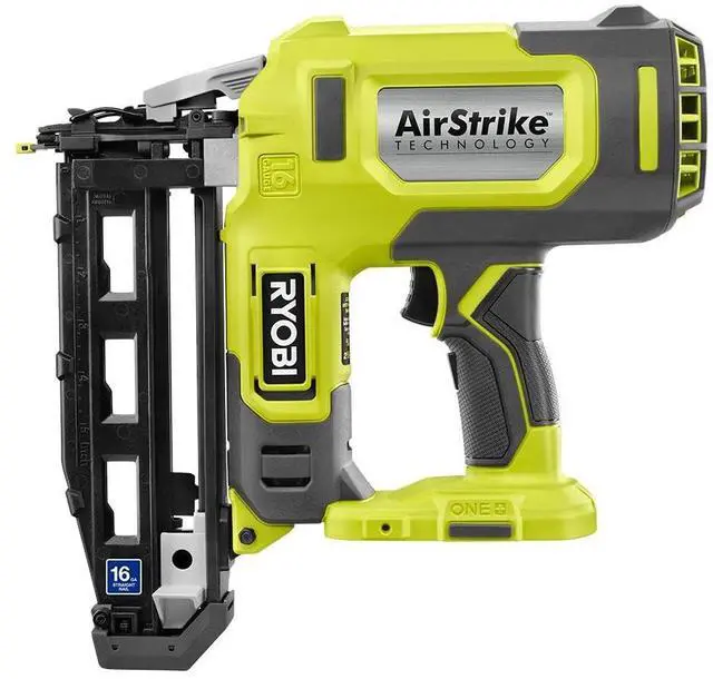 Main image of ONE+ 18V 16-Gauge Cordless AirStrike Finish Nailer (Tool Only), P326, Green | Battery and Charger Sold Separately