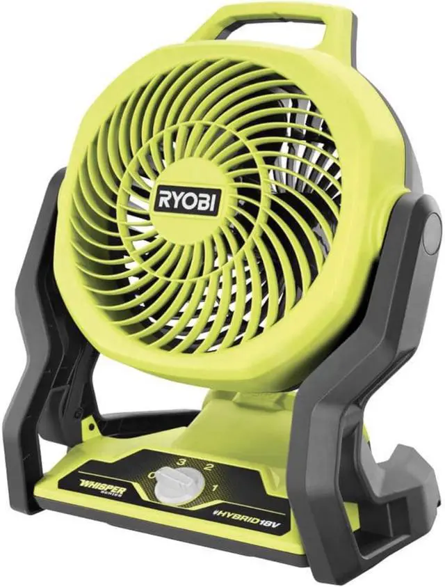Alt view image 4 of 6 - 18V Hybrid Fan Kit with 2.0Ah Battery, Charger & Light